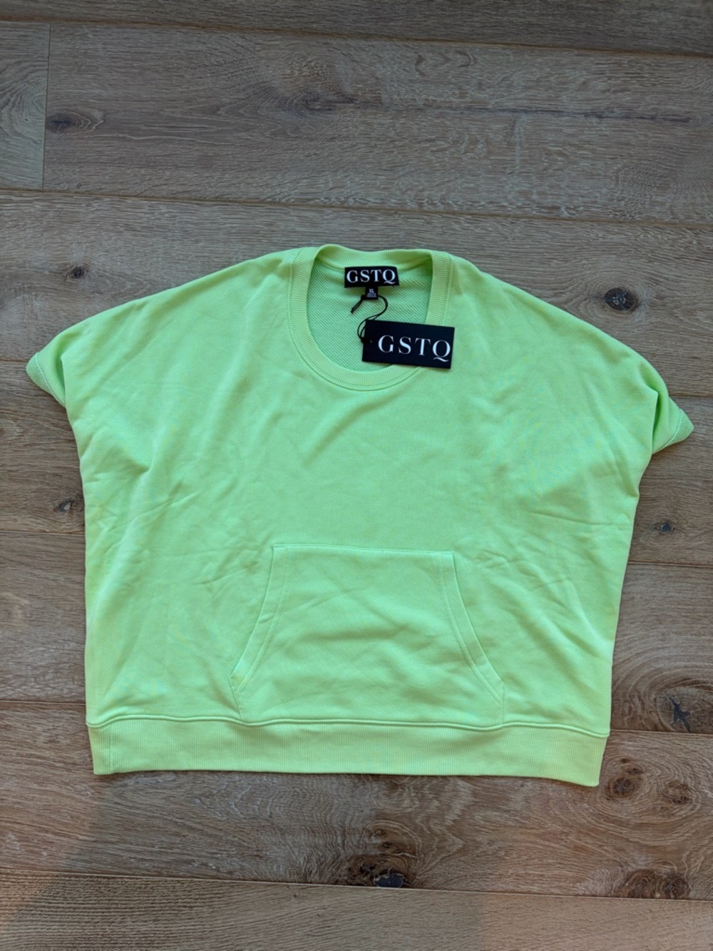 Neon Lime Short Sleeve Pullover Top